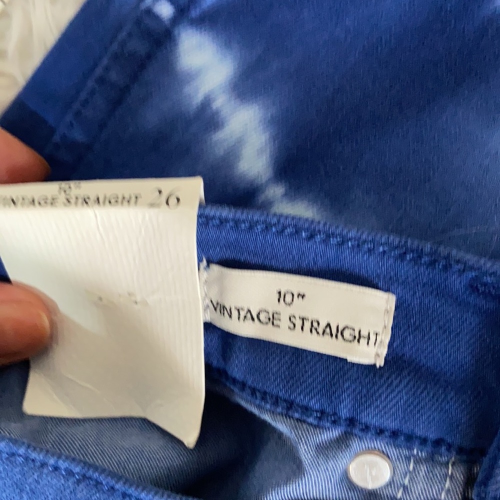 NWT! J. Crew Denim Vintage Straight Tie Dye Raw Hemline Jeans 26 - Picture 10 of 15